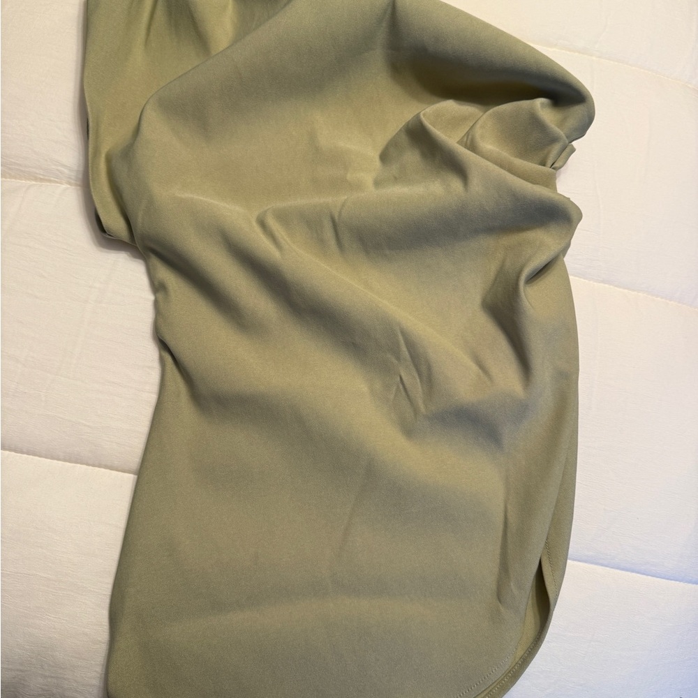 Zara Olive Midi Skirt